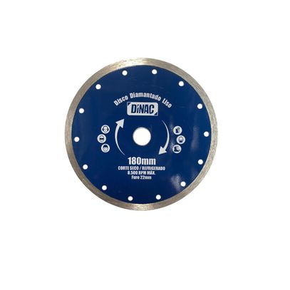 DISCO DIAMANTADO DINAC 180mm LISO
