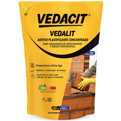 VEDALIT ADITIVO PLASTIFICANTE VEDACIT SACHÊ 0.9L