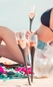 Taça Beach Boccati Espumante 210ml (dourado marmorizado)