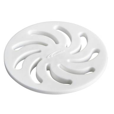 GRELHA PVC BRANCO VORTICE AMANCO 100 MM REDONDA