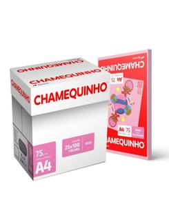 PAPEL CHAMEQUINHO  75G 100FLS - ROSA - CX 25 - CHAMEX