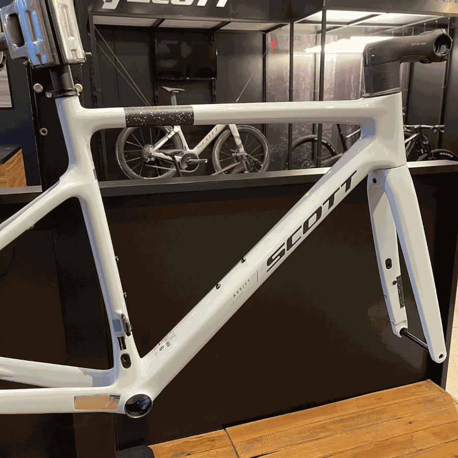 Quadro SCOTT em Carbono ADDICT HMF branco gelo