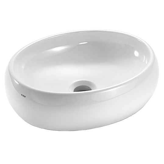CUBA DE APOIO OVAL ICASA 40 X 30CM ICA9  00 BRANCO