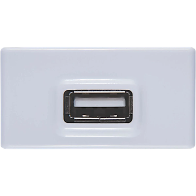 Módulo para Tomada USB Bivolt Tramontina 1,5 A Branco BRANCO