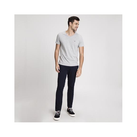 CAMISETA BASICA DEC V M/C CINZA 54326