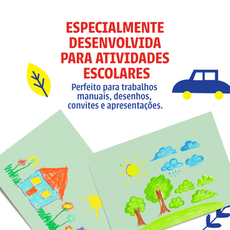 PAPEL CHAMEQUINHO  75G 100FLS - VERDE - UN - CHAMEX