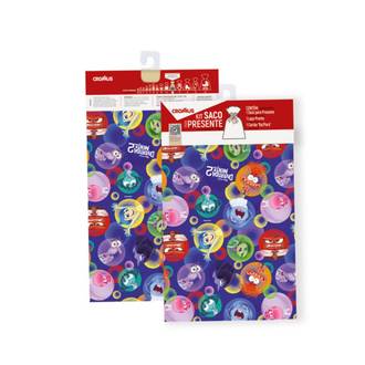 KIT SACO PARA PRESENTE C/1 DIVERTIDA MENTE 2 - 60x90 - UN - CROMUS