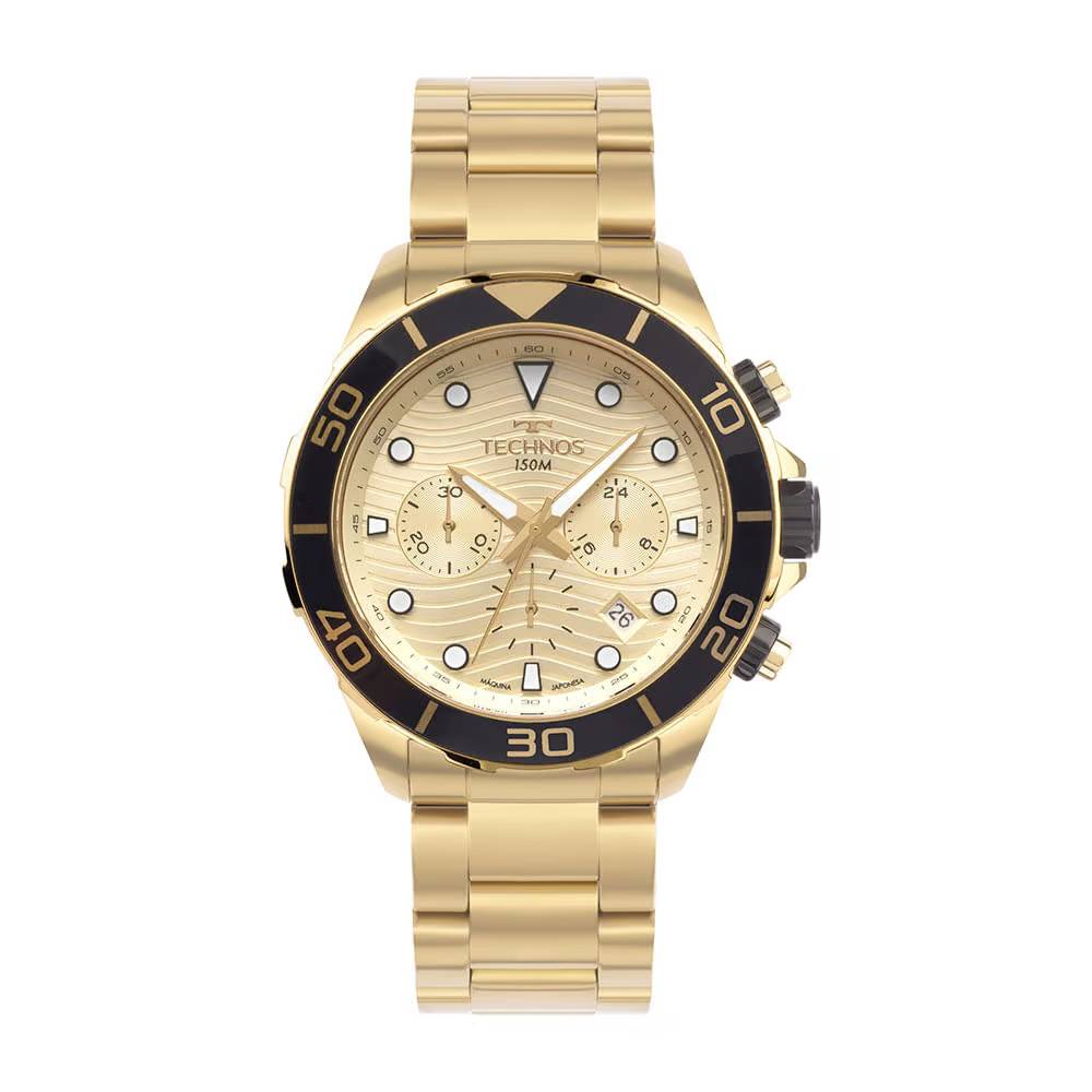 Kit Technos Masculino Acqua Dourado