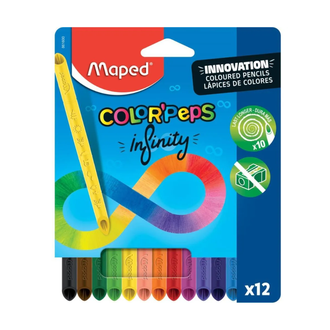 LAPIS DE COR  INFINITY 12 CORES - C/12 - CX 12 - MAPED