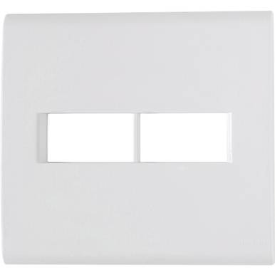 PLACA 2 POSTOS 4X4 TRAMONTINA LIZ BRANCA BRANCO