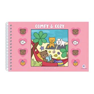 LIVRO DE COLORIR COMFY AND COZY - ROSA - UN - CIRANDA CULTURAL