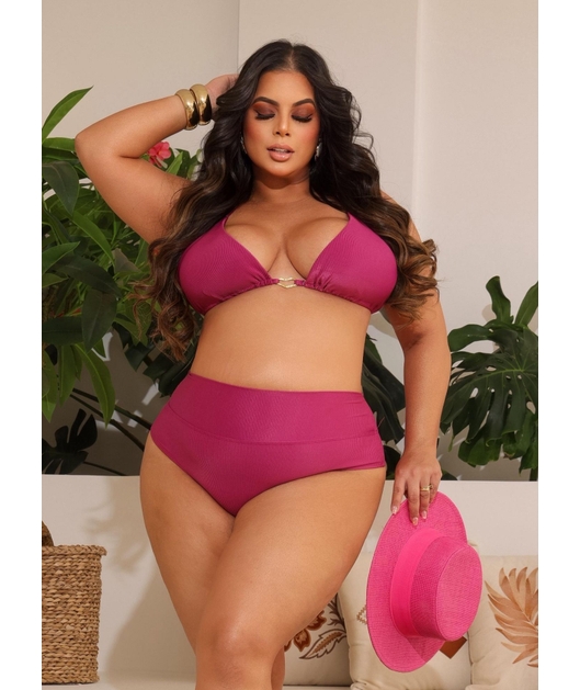 BIQUÍNI CORTININHA ORGANIC CALCINHA TALA ROSA COLEÇÃO BEACH CURVE