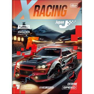 CADERNO BROCHURAO CAPA DURA 80FLS - 305758 - XRACING - UN - TILIBRA