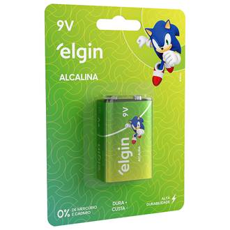 BATERIA ALCALINA 9V 82158 - UN - ELGIN