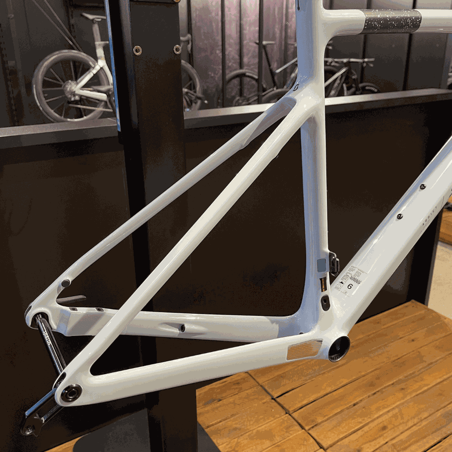 Quadro SCOTT em Carbono ADDICT HMF branco gelo