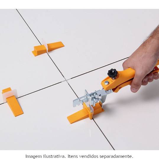 BASE NIVELA PISO CORTAG TRANSPARENTE - PACOTE COM 50 UNIDADES 1.0 MM