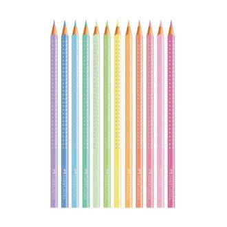 LAPIS DE COR SPARKLE TRIANGULAR - 116156 - C/12 - UN - FABER
