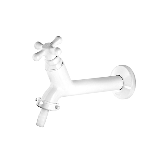 TORNEIRA PARA PIA ABS VIQUA LONGA COM BICO BRANCA 1130942
