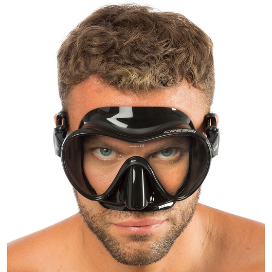 MASCARA FRAMELESS CRESSI PRETO