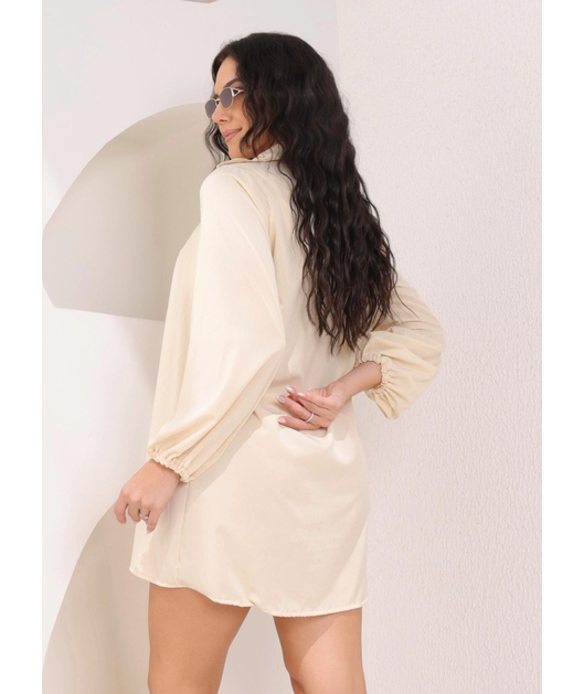SAÍDA DE PRAIA CAMISA NA SEDINHA NUDE COLEÇÃO BÚZIOS