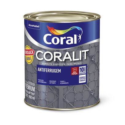 TINTA ESM CORALIT FERROLACK CINZA 900ml