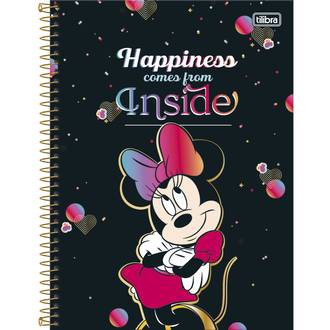 CADERNO UNIV CAPA DURA 12X1 192FLS - MINNIIE - UN - TILIBRA