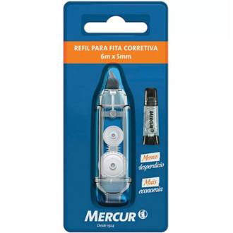 REFIL FITA CORRETIVA 5MM X 6M - CX 12 - MERCUR