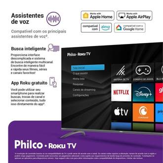 SMART TV LED 50 HD ROKU PTV50G3ERSGB - PRETO - UN - PHILCO