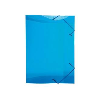 PASTA ELASTICO PLASTICA 1/2 OFICIO - 0252 - AZUL - UN - DELLO