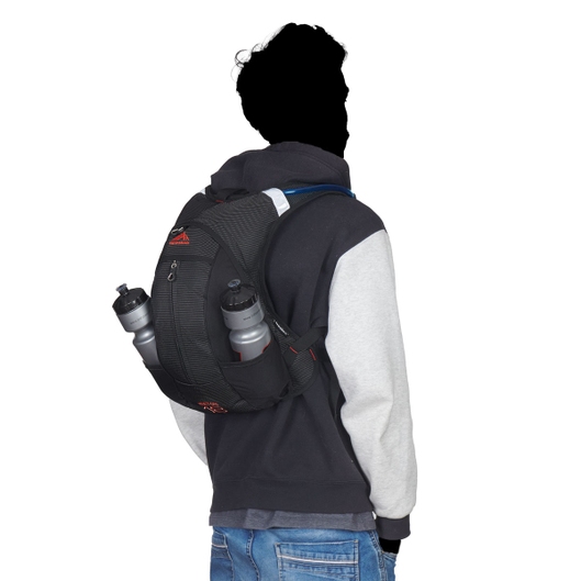 MOCHILA ANATOM 18L TRILHAS E RUMOS PRETO C/ PONTILHADO