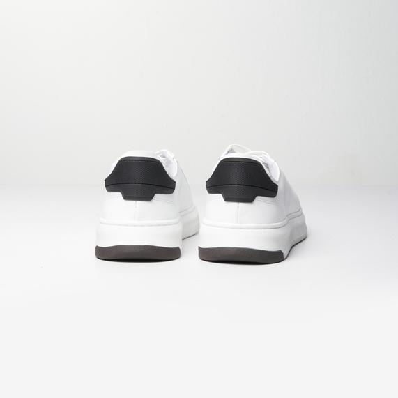 TÊNIS MASCULINO CASUAL COURO BRANCO PADRÃO