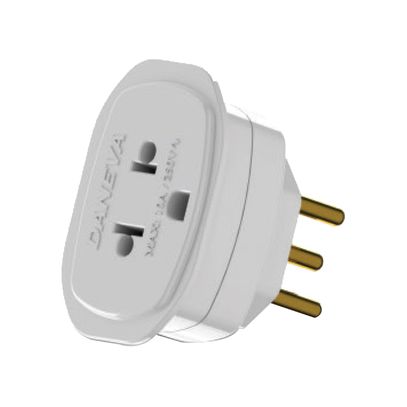 PINO ADAP UNIV DANEVA 2P+T 10A ABNT 3P BR 1661