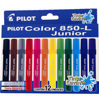 CANETA HIDROGRAFICA COLOR 850L C/12 CORES - UN - PILOT