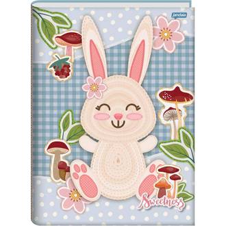CADERNO BROCHURAO CAPA DURA 80FLS - SWEETNESS - UN - JANDAIA