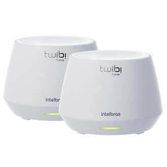 CONJUNTO ROTEADOR WIFI MESH TWIBI FORCE AX 1500 - BRANCO - UN - INTELBRAS