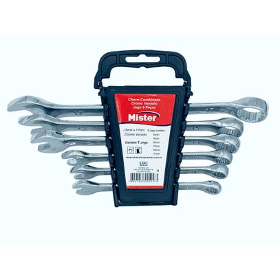 CHAVE COMBINADA CRV JG 6PC(8-17) MISTER