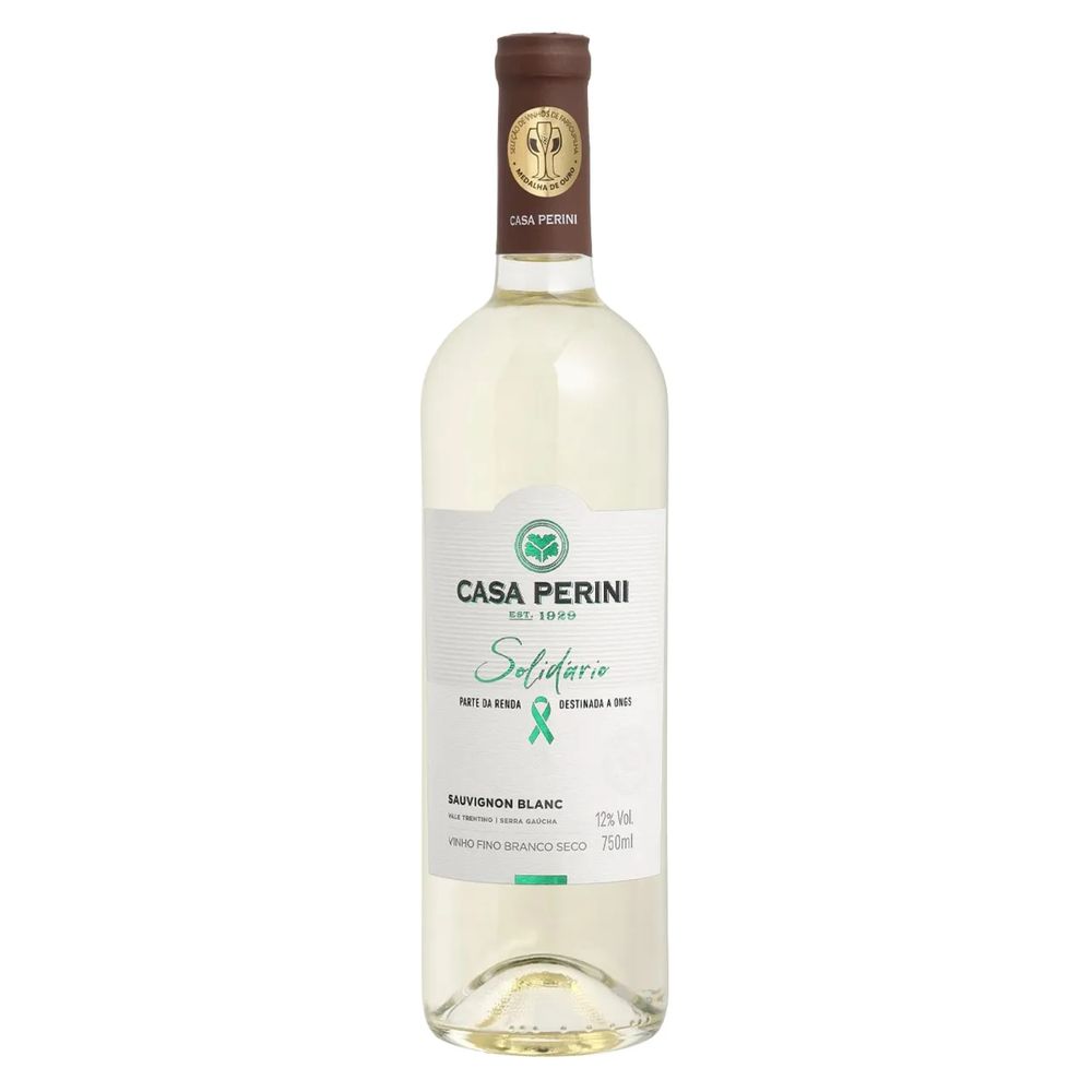 VINHO BRANCO SAUVIGON BLANC SOLIDARIO (750ML)-CASA PERINI