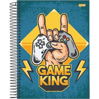 CADERNO UNIV CAPA DURA 1X1 80FLS - PLAYER 1 - UN - JANDAIA