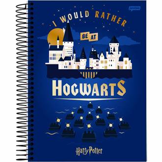 CADERNO UNIV CAPA DURA 10X1 200FLS - HARRY POTTER - PCT 4 - JANDAIA