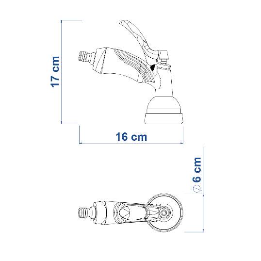 HIDROPISTOLA MULTI FUNÇÕES TRAMONTINA REF. 78520/500