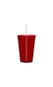 Copo Boccati Tropical 670ml com tampa e canudo (vermelho translúcido)