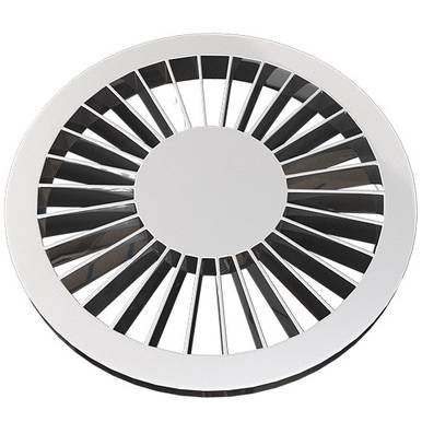 GRELHA RETRO REDONDA ESTRELA 10 CM CROMADA