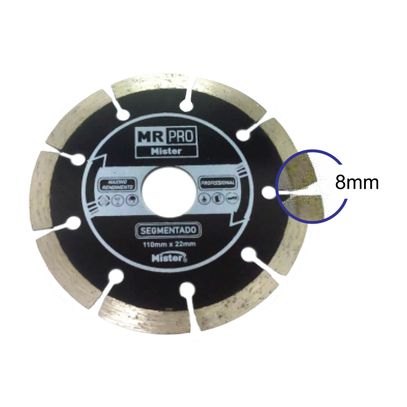 DISCO DIAMANTADO MRPRO 180mm SEGMENTADO MISTER