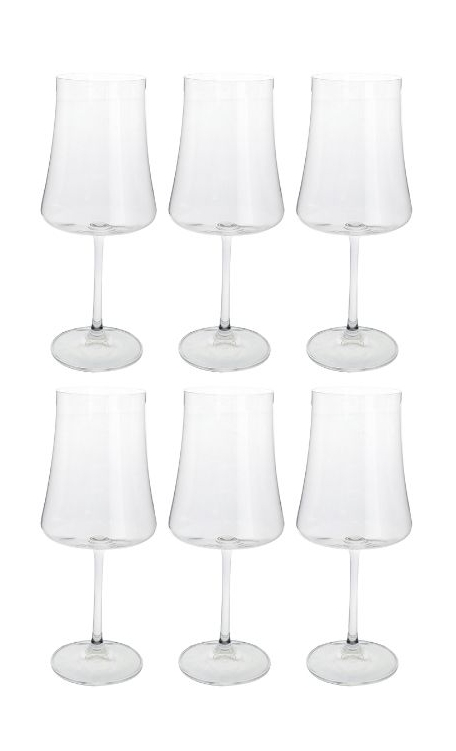 Conjunto 6 Taças de Cristal Ecológico Bohemia Xtra para Água 560ml