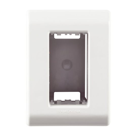Caixa de Sobrepor 1 Posto Tramontina LizFlex Branco BRANCO