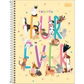 CADERNO UNIV CAPA DURA 10X1 160FLS - HUG ME - UN - TILIBRA
