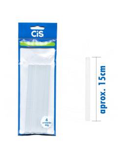 COLA TRANSPARENTE P/ PISTOLA C/4 - 40G - UN - CIS
