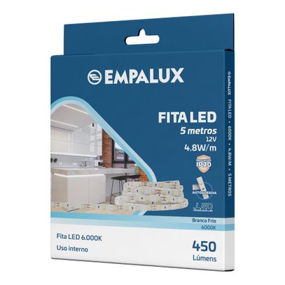 FITA LED IP20 6000K 5m 4,8W/m 12V EMPALUX ID