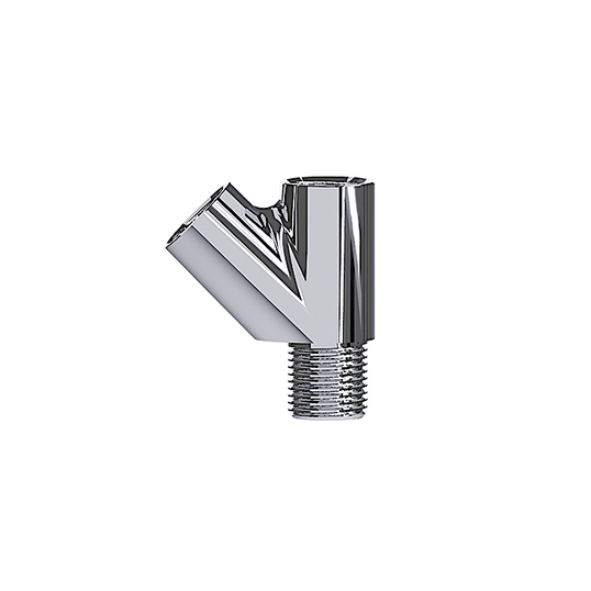 TÊ 1/2 X 45 FÊMEA TIPO Y COM DESVIADOR PARA FILTRO COBRE CROMADO BLUKIT