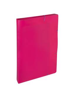 PASTA ELASTICO PLASTICA 2CM A4/FULL COLOR - 0438 - PINK - UN - DELLO